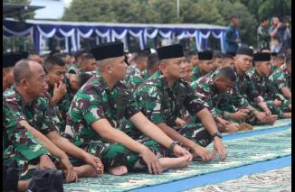 Yonif 2 Marinir Ikuti Istighosah dan Doa Bersama, Jelang HUT Ke 79 Korps Marinir
