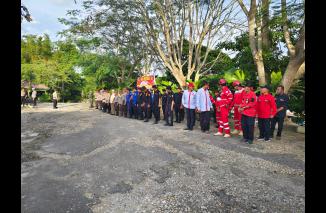 Apel Gelar Pengamanan Nataru di Kecamatan Samboja Barat