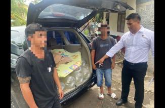 Satuan Resersenarkoba Polres Bitung mengagalkan 1.375 liter minuman jenis Cap Tikus, yang akan di jual di Kota Bitung