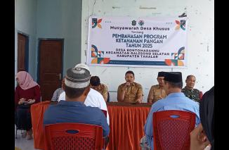 Pemdes bontomarannu  gelar Musdes program ketahanan pangan