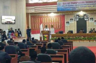 Pidato Penyampaian Visi-Misi Bupati dan Wabup Tanggamus 2025-2030 Rapat Paripurna Istimewa DPRD