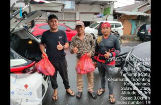 LSM Garda Timur Indonesia Salurkan Bantuan Kepada Warga Manado Terdampak Banjir