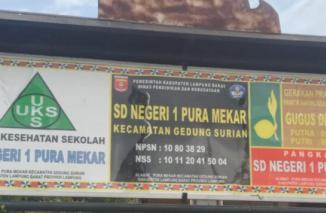 Ada Apa Dengan Penggunaan Anggaran Dana Bos SD Negeri 1 Puramekar Kec.Gedung Surian Diduga   Mempunyai Bekingan Sang Kepsek Merasa aman!!