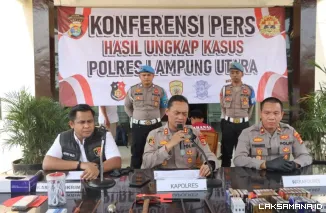 Pelaku Spesialis Curat Toko dan Alfamart Diringkus Polres Lampung Utara