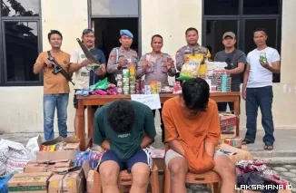 Polsek Menggala Tangkap Dua Pelaku Curat Toko Sembako