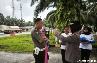 Polsek Pinggir Gelar Upacara Purna Bakti untuk AKP Zulkifli