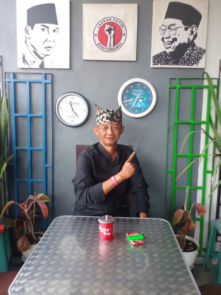 Kang Anas dengan tarian Gandrung , selendang Gandrung dari ujung timur Pulau Jawa yang melegenda