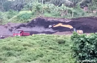 Diduga Pemilik Galian C Ilegal di Bitung Bungkam Saat Dikonfirmasi