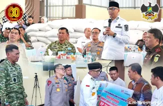 Hadiri Tanam Raya Serentak, Korem 043/Gatam Siap Dukung dan Sukseskan Program Swasembada Pangan Polri