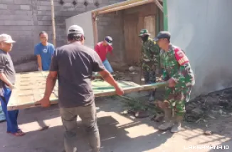 Satgas TMMD Boyolali Mulai Renovasi Rumah Tidak Layak Huni di Desa Candi