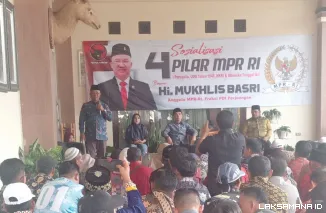 Sosialisasi Empat Pilar Kebangsaan di Kebun Tebu, Mukhlis Basri Tekankan Pentingnya Persatuan Bangsa