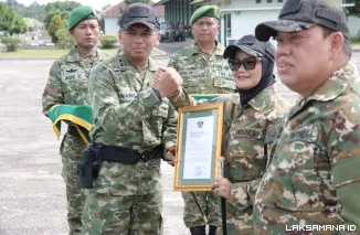 Bupati dan Wabup Lampung Timur Dikukuhkan sebagai Warga Kehormatan Kodim 0429, Perkuat Sinergi TNI dan Pemda