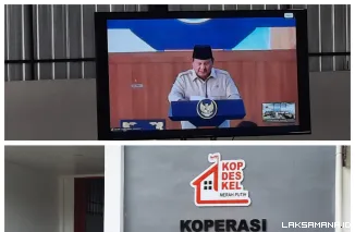 Wakil Bupati Solok Hadiri Launching Operasional 1.061 Koperasi Desa Merah Putih Secara Virtual