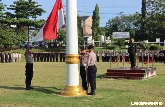 Polres Lampung Utara Gelar Upacara Peringatan Hari Lahir Pancasila Tahun 2026