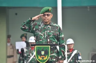 Upacara 17-an Korem 043/Gatam, Pangdam XXI/Radin Inten Tekankan Evaluasi Anggaran dan Percepatan Program Merah Putih