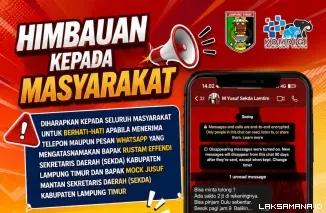 Warga Lampung Timur Waspada, Penipu Gunakan Nomor Sekda untuk Meminta Uang