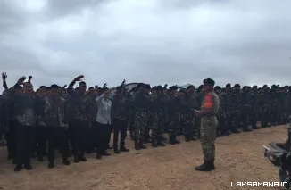 TNI Laksanakan Apel : Sterilkan Pengamanan Untuk Lokasi Groundbreaking Blok Masela Proyek Strategis Nasional