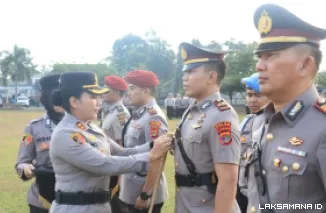 Kapolres Lampung Timur Pimpin Sertijab, Kasat Narkoba dan Kapolsek Sekampung Udik Berganti