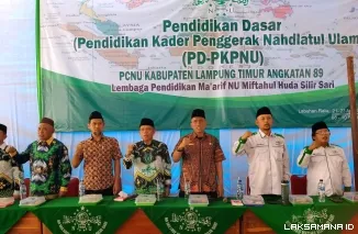 Perkuat Ideologi Aswaja dan NKRI, PCNU Lampung Timur Gelar PD-PKPNU Angkatan ke-89