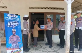 Tak Hanya Mengatur Lalu Lintas, Polantas Lampung Timur Tunjukkan Kepedulian Sosial