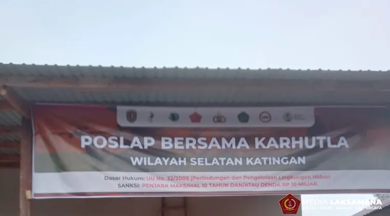 Ormas Garda Antang Patahu Kunjungi Poslap Karhutla Selatan Katingan