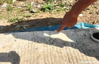 Proyek Rabat Beton Kelurahan Pajar Bulan Disorot Retakan dan Informasi Waktu Pelaksanaan Jadi Pertanyaan
