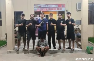 RM Diamankan Polisi Bersama Puluhan Paket Sabu di Pondok Kebun Sawit Kamang Baru