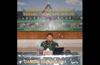 Jam Komandan, Dandim 0309/Solok Sampaikan Arahan Danrem 032/Wirabraja