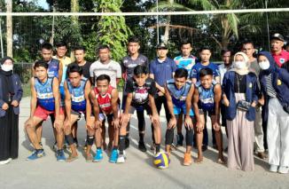 Gelar Turnament Volley Ball, KKM 02 STISIP Banten Raya Gandeng Pemuda Desa Surieneun