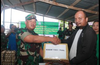 Kodim Tual Ringankan Beban Warga Pasca Bentrok 