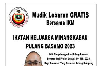 Heboh Kabar Pulang Basamo Dengan 500 Bus, Begini Penjelasan Ketua Harian DPP IKM