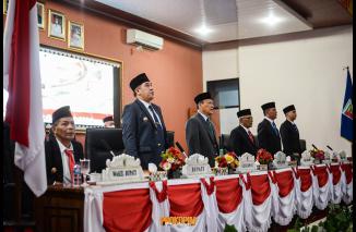 Bupati Pesawaran Hadiri Rapat Paripurna Istemewa DPRD Pesawaran