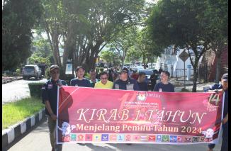Sambut Pesta Akbar Demokrasi 2024, KPU Tanah Datar Laksanakan Kirab 1 Tahun Jelang Pemilu.