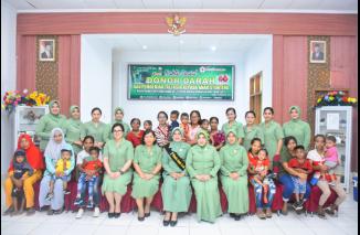 Jelang HUT ke- 77, Persit KCK Daerah Pattimura Gelar Sejumlah Kegiatan 
