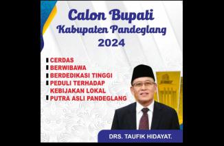 Ramai Famplet DRS Taufik Hidayat Calon Bupati Pandeglang 2024, Adit Sama : Sangat Mendukung !