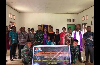 Demi Selamatkan Generasi Penerus Bangsa, Satgas Pamtas Yonif 132/BS Gelar Penyuluhan Bahaya Narkoba