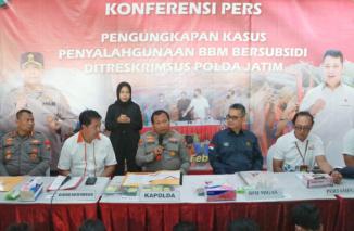 Polda Jatim Ungkap Penyalagunaan BBM Bersubsidi 45,5 Ton, 27 Tersangka Diamankan
