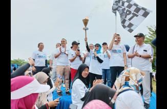 BUMN Pesawaran Adakan Olahraga Jalan Sehat