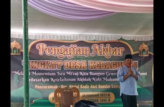 Pengajian Akbar Desa Kebagusan di Dusun Way Layap 2