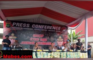 Polres Jakbar Ungkap Peredaran Sabu Jaringan Internasional Seberat 277 Kg
