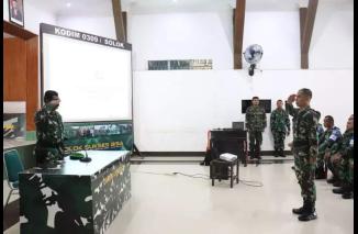 Foto Pabung Kodim 0309/Solok Buka Latihan Teknis Teritorial (Latnister) Tahun 2023
