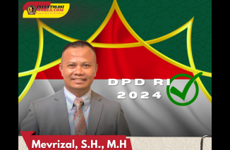 Dinyatakan Lolos Verfak Calon DPD RI, Mevrizal Siap Perjuangkan Sumbar dikancah Nasional