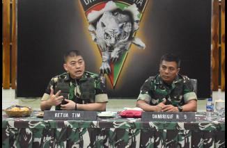 Brigif Raider 9 Kostrad Menerima Kunjungan Post Audit Itkostrad TW I TA 2023