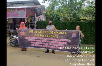Antisipasi Kebakaran Lahan Dan Hutan, Bhabinkamtibmas Polsek Kuala Sosialisasi Karhutla 