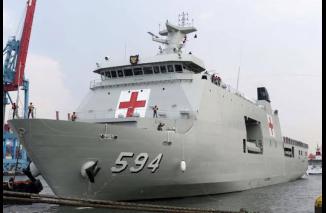 Tanggap Bencana Serasan, TNI AL Siapkan 4 KRI