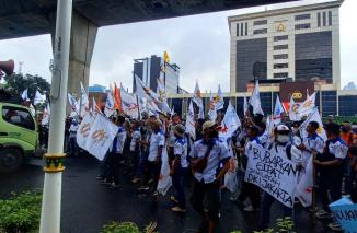Geruduk Kementrian BUMN,FSPMI Minta Permasalahan Perubahan Di Lingkungan Perusahaan Plat Merah Segera Di selesaikan.