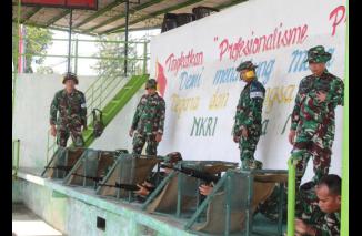 Asah Ketrampilan Prajurit, Kodim 0825/Banyuwangi Gelar Latihan Menembak