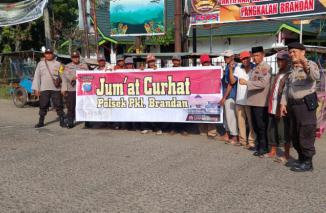 Jumat Curhat, Polsek Pangkalan Brandan Terima Keluhan Ojek dan Tukang Becak