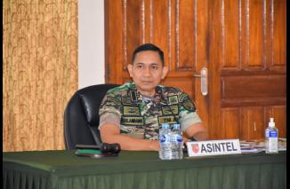 Asintel Kasdam XVI/Pattimura Pimpin Rakernis Intelijen, Sandi dan Siber serta Penerangan TA 2023