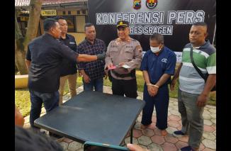 Polsek Tanon Sragen Ringkus Penipu, Bawa Kabur Motor Milik Pelanggan HIK